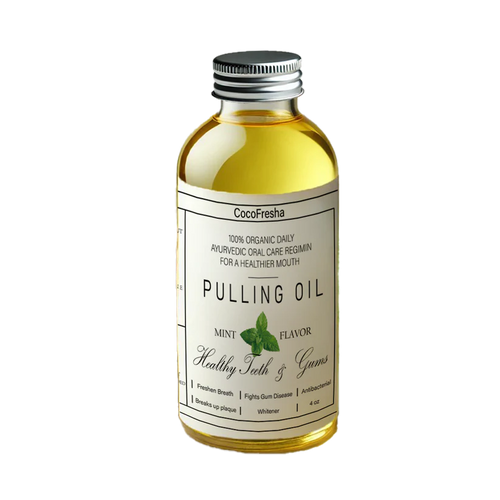 Pure Organic Coconut Oil Pulling 4 oz Mint Flavor