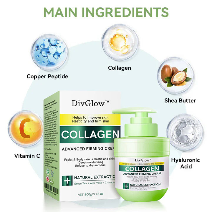 ✅MHRA Certified💝DivGlow™ Luxurious Collagen Peptide Firming Cream🔥Maximum 75% OFF!🔥