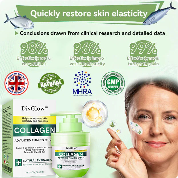 ✅MHRA Certified💝DivGlow™ Luxurious Collagen Peptide Firming Cream🔥Maximum 75% OFF!🔥