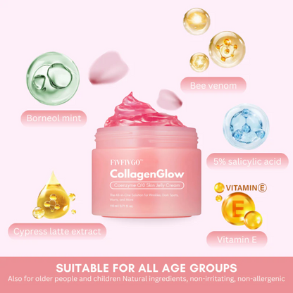 Fivfivgo™ CollagenGlow Coenzym Q10 Haut-Gelee-Creme